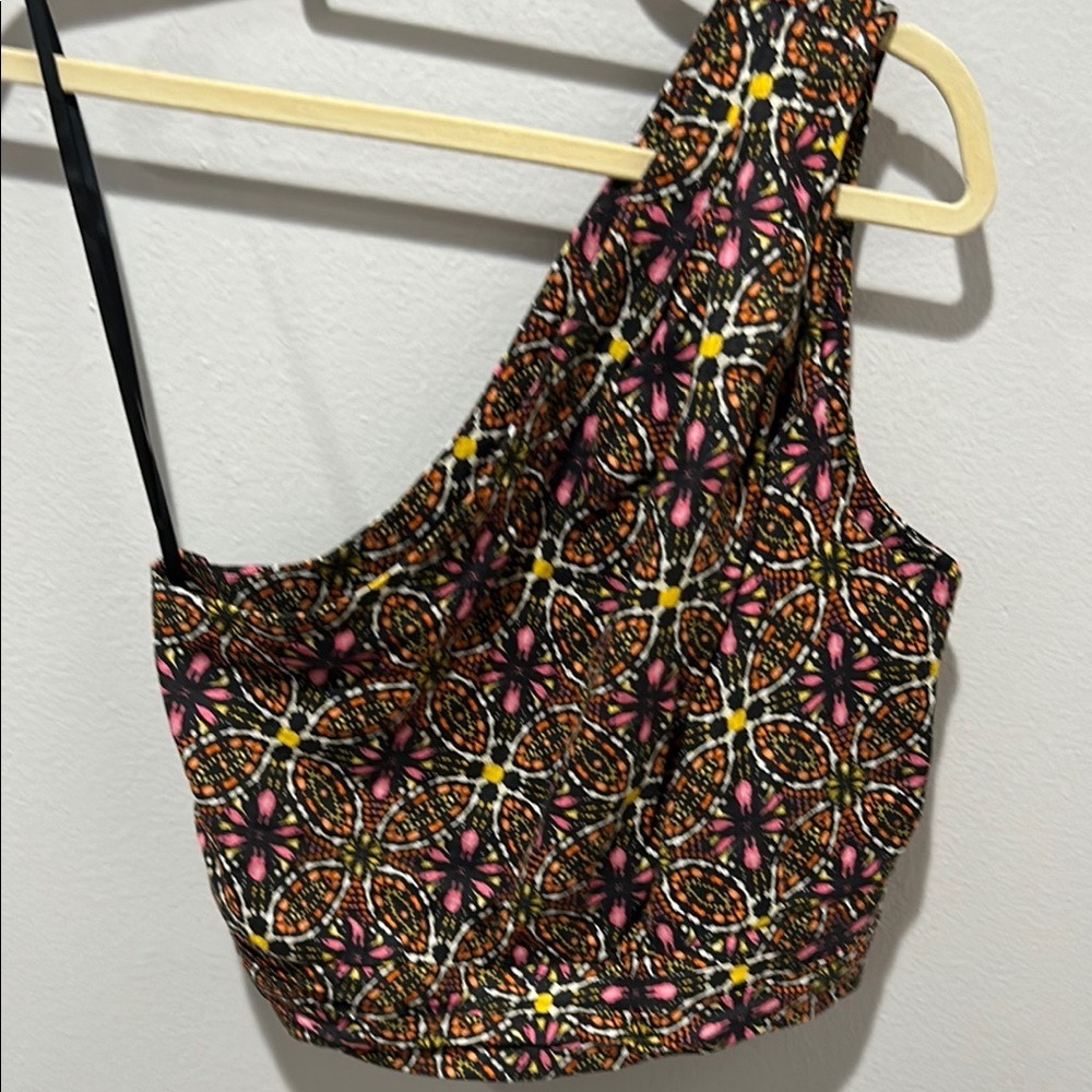 Anthropologie Colorful Patterned Crop Top